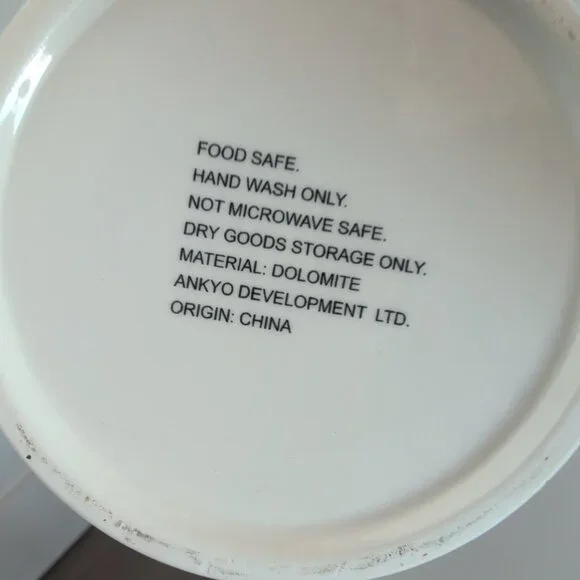 New Ceramic 7" Tall White And Black Speckled Canisters Food Storage With Lids - Picture 8 of 8